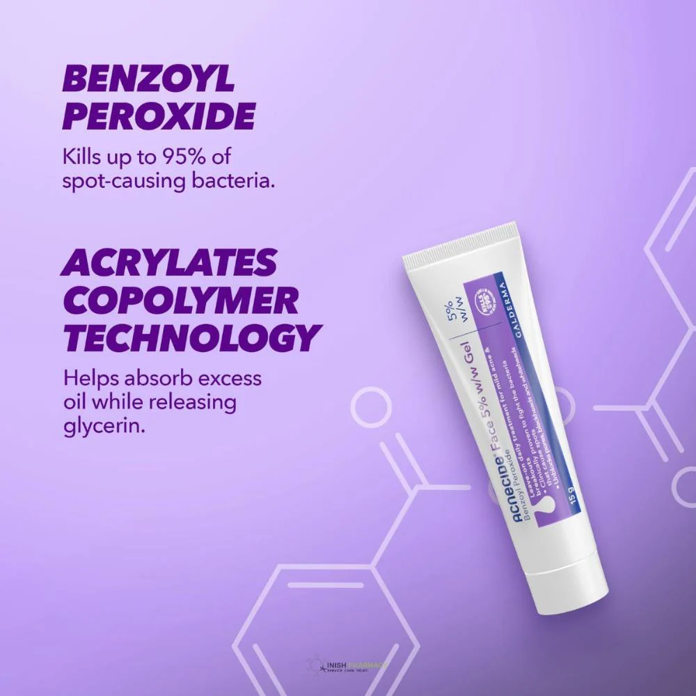 Acnecide 5% Benzoyl Peroxide Acne Treatment Gel 40g - Image 4