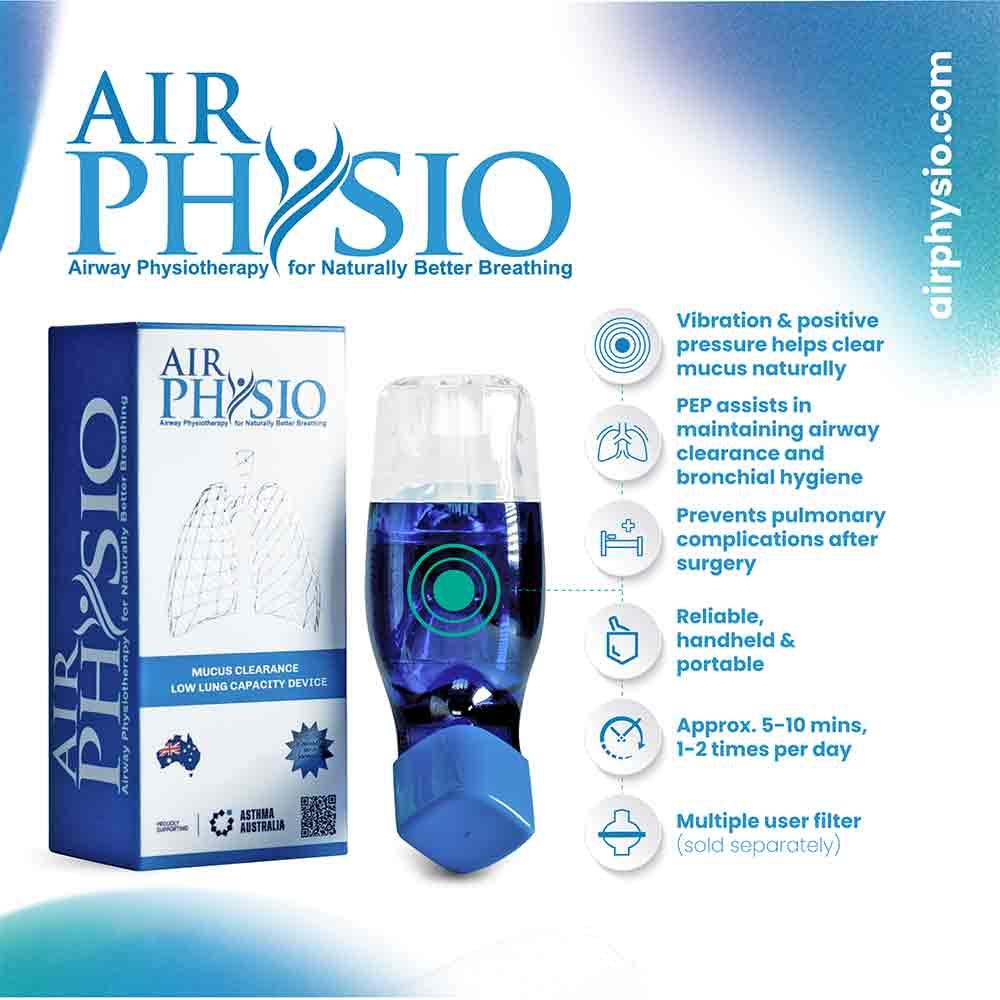 AirPhysio Mucus Clearance Device For Better Breathing - Low Lung Capacity - Image 3