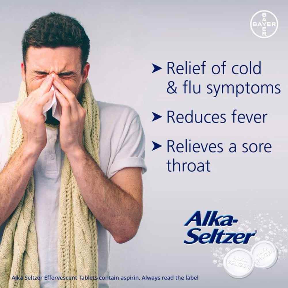 Alka-Seltzer Effervescent Tablets Lemon Flavour 20 Pack - Image 4