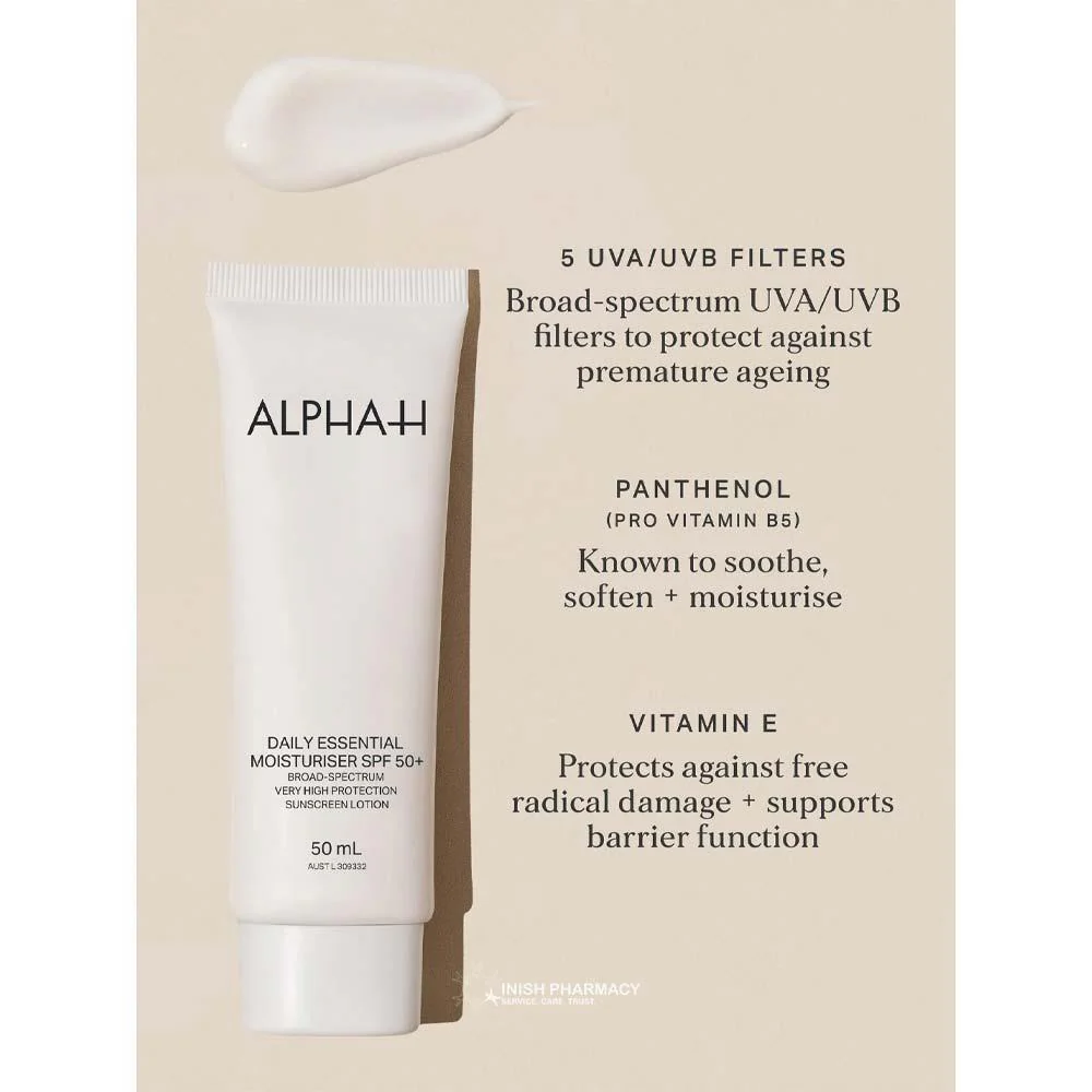 Alpha-H Daily Essential Moisturiser SPF50 30ml - Image 2