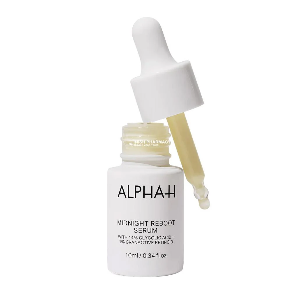 Alpha-H Midnight Reboot Serum With 14% Glycolic Acid + Granactive Retinoid 10ml