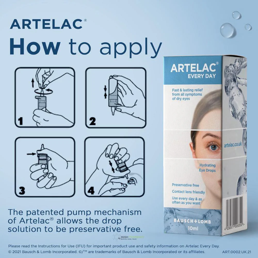 Artelac Everyday Hydrating Eye Drops 10ml - Image 4