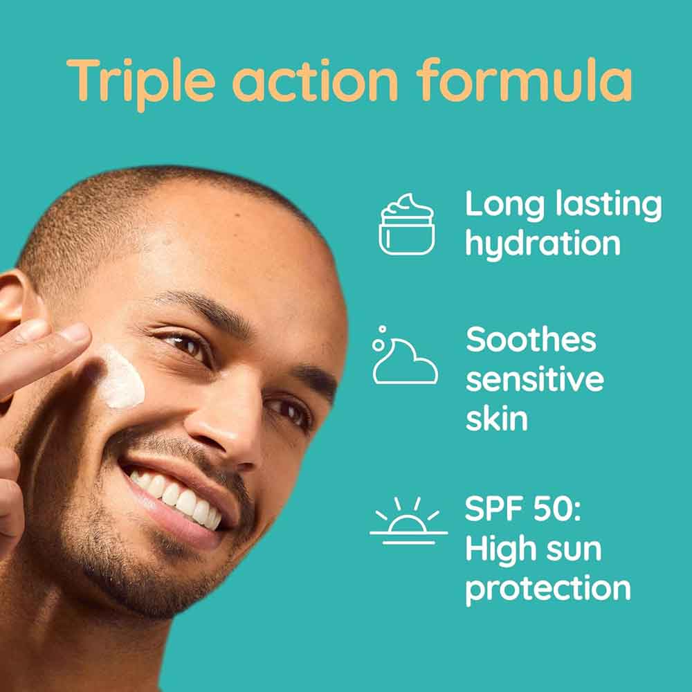 Aveeno Calm and Restore Moisturising Lotion SPF50 - Image 2