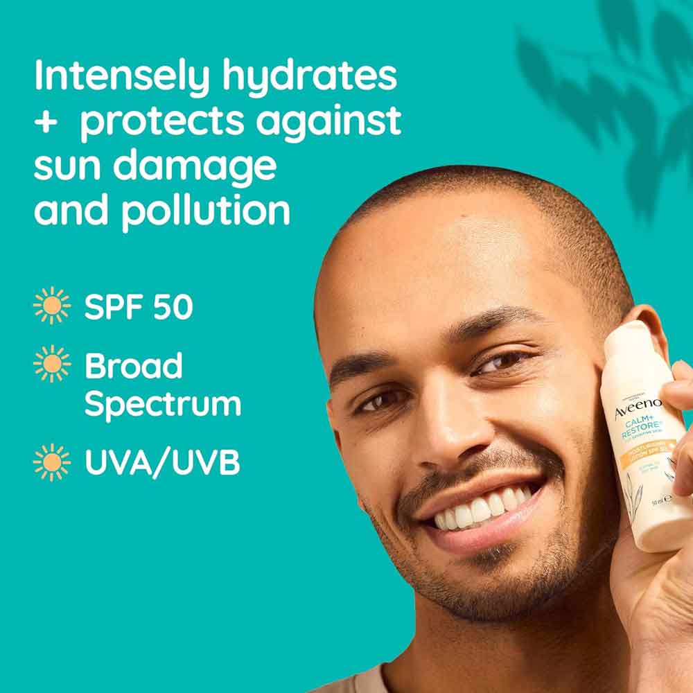 Aveeno Calm and Restore Moisturising Lotion SPF50 - Image 6