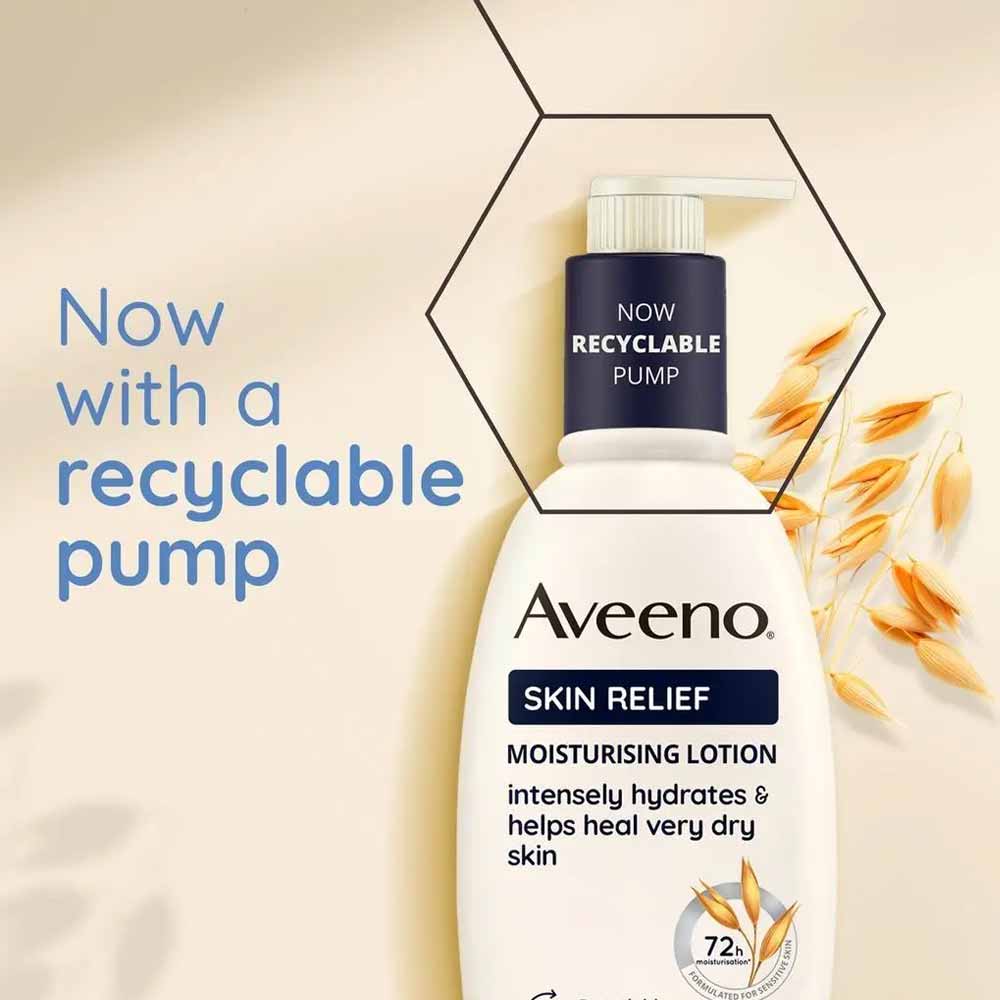 Aveeno Skin Relief Shea Butter Moisturising Lotion Pump 500ml - Image 4