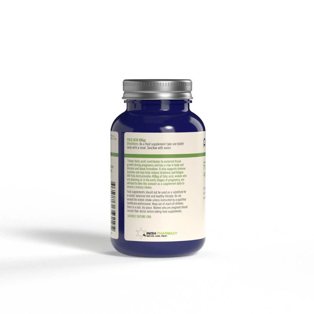 AYA Folic Acid 400ug Tablets 90 Pack - Image 3