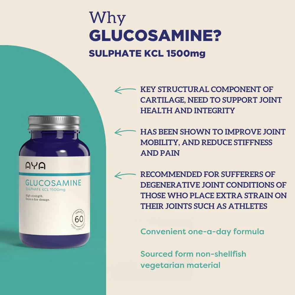 AYA Glucosamine 1500mg Tablets 60 Pack - Image 2