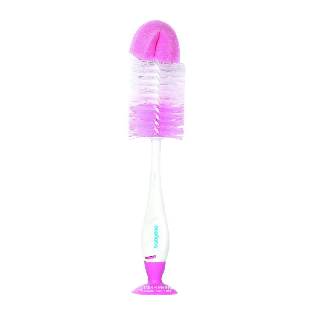 Babyono Brush For Bottles & Teats - Pink