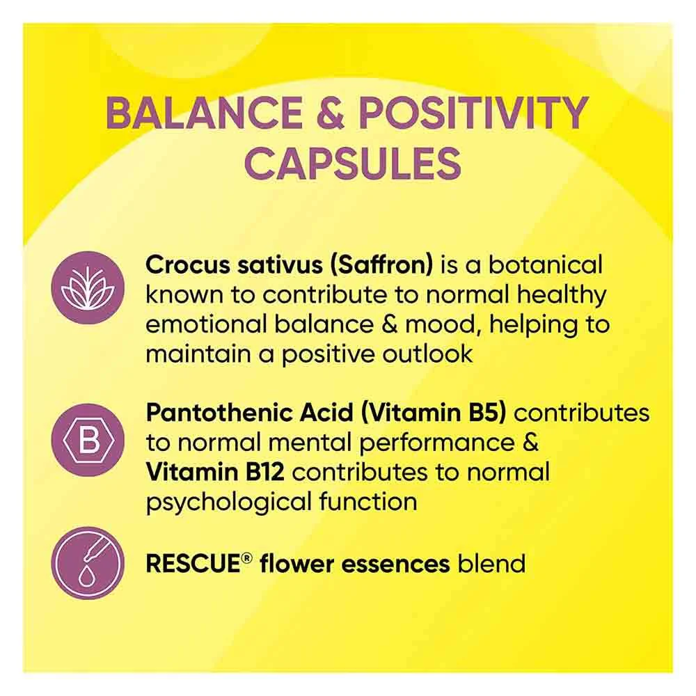 Bach Rescue Remedy Balance & Positivity Capsules 30 Pack - Image 4