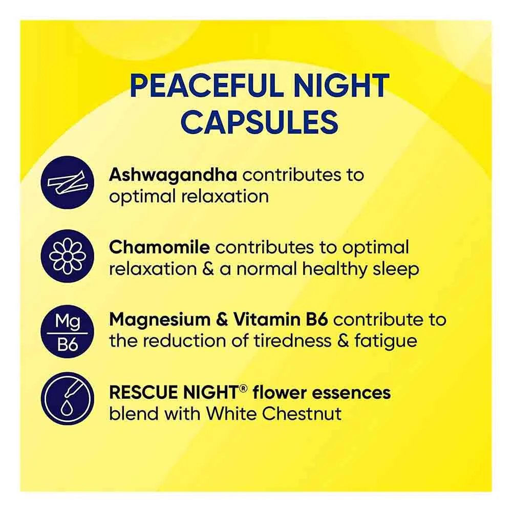 Bach Rescue Remedy Peaceful Night Capsules 30 Pack - Image 4