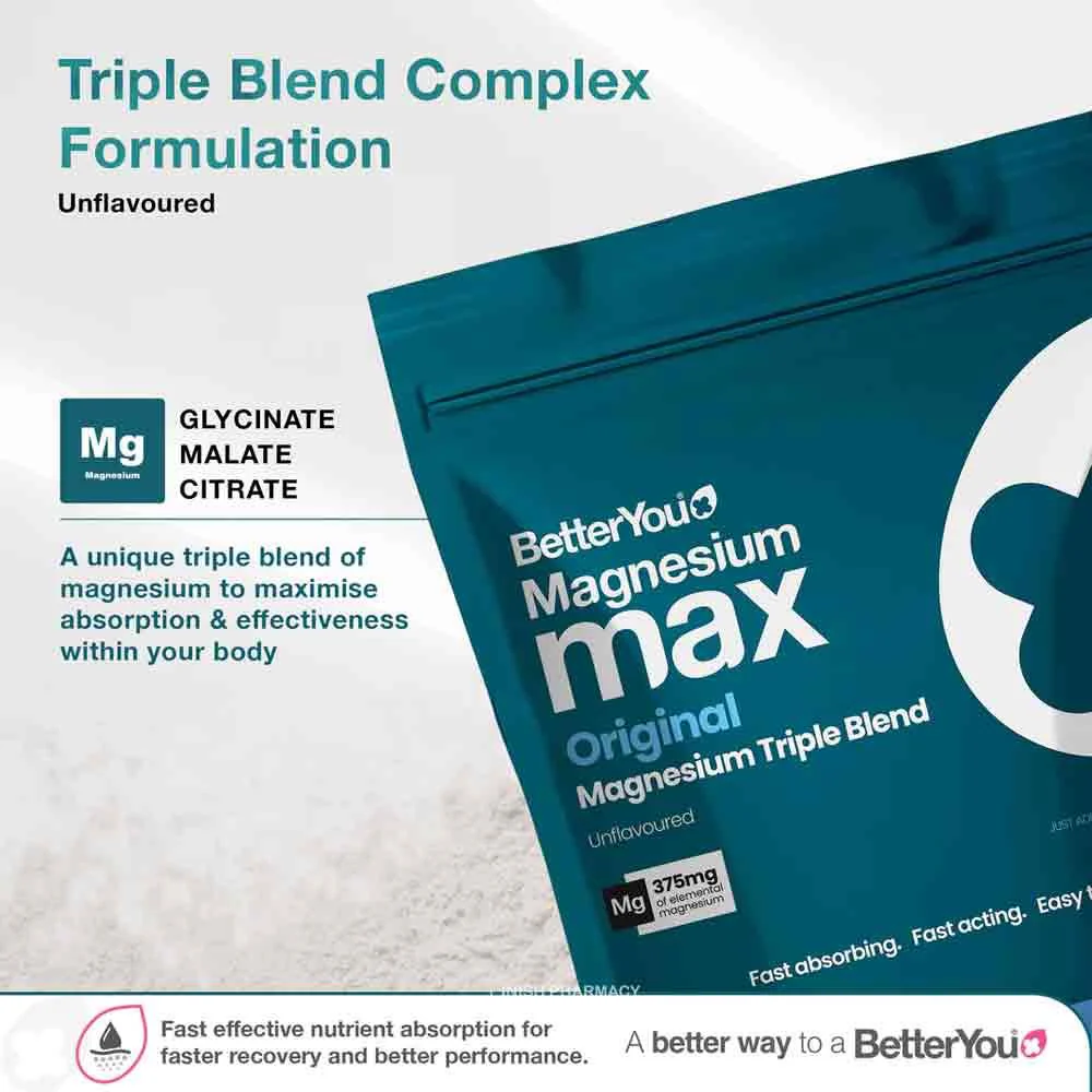 BetterYou Magnesium Max Original Powder 120g - Image 4