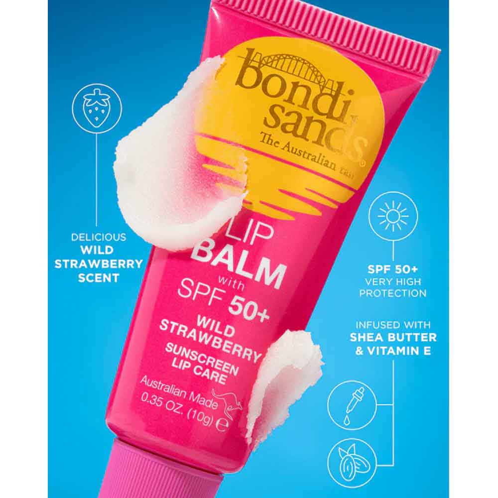 Bondi Sands Lip Balm Wild Strawberry SPF50 10g - Image 3