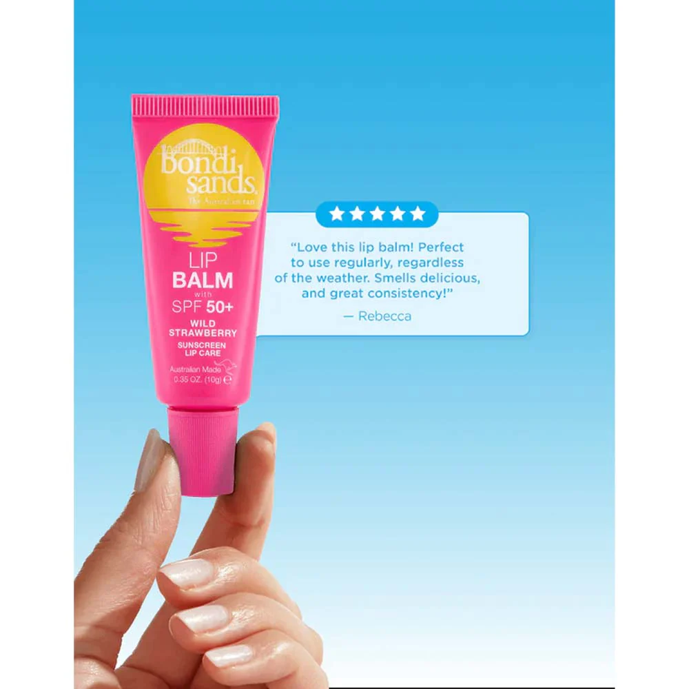 Bondi Sands Lip Balm Wild Strawberry SPF50 10g - Image 4