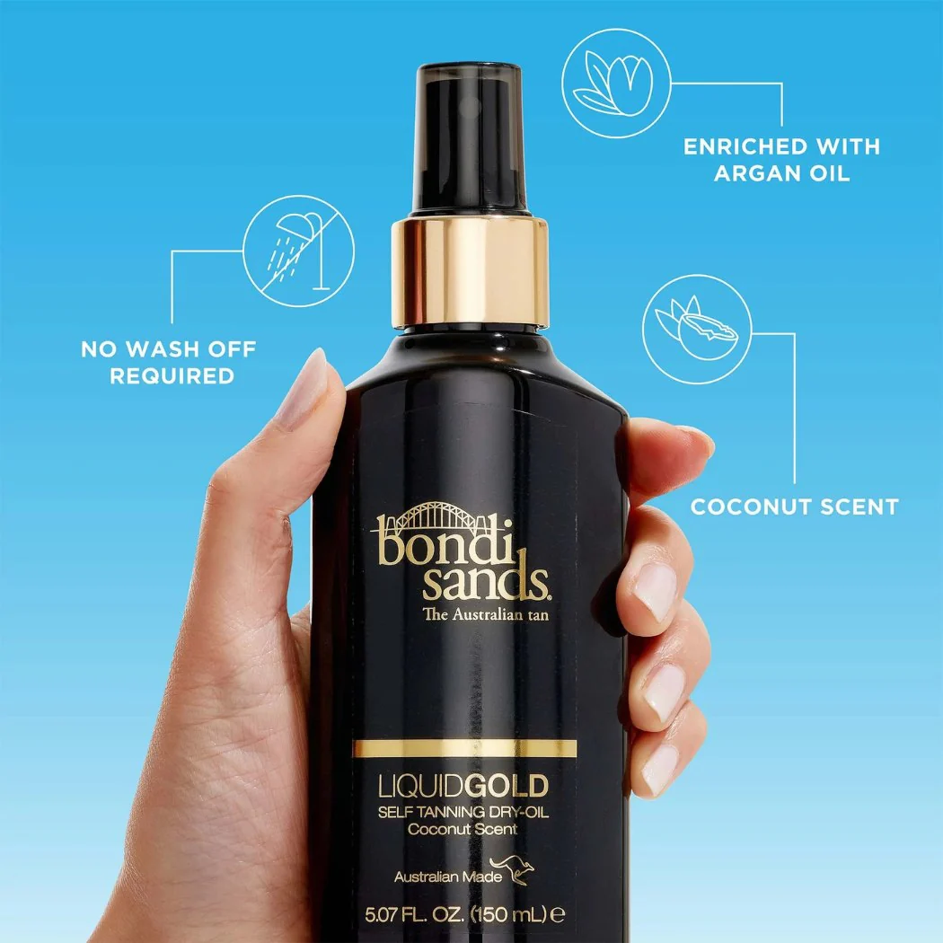 Bondi Sands Liquid Gold Self Tanning Dry Oil Coconut Scent 150ml - Image 3