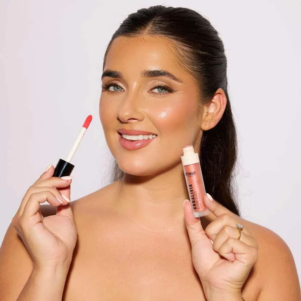 Bperfect Annalivia Wedding Collection Bronze Glaze Dewy Liquid Blusher Peach - Image 4