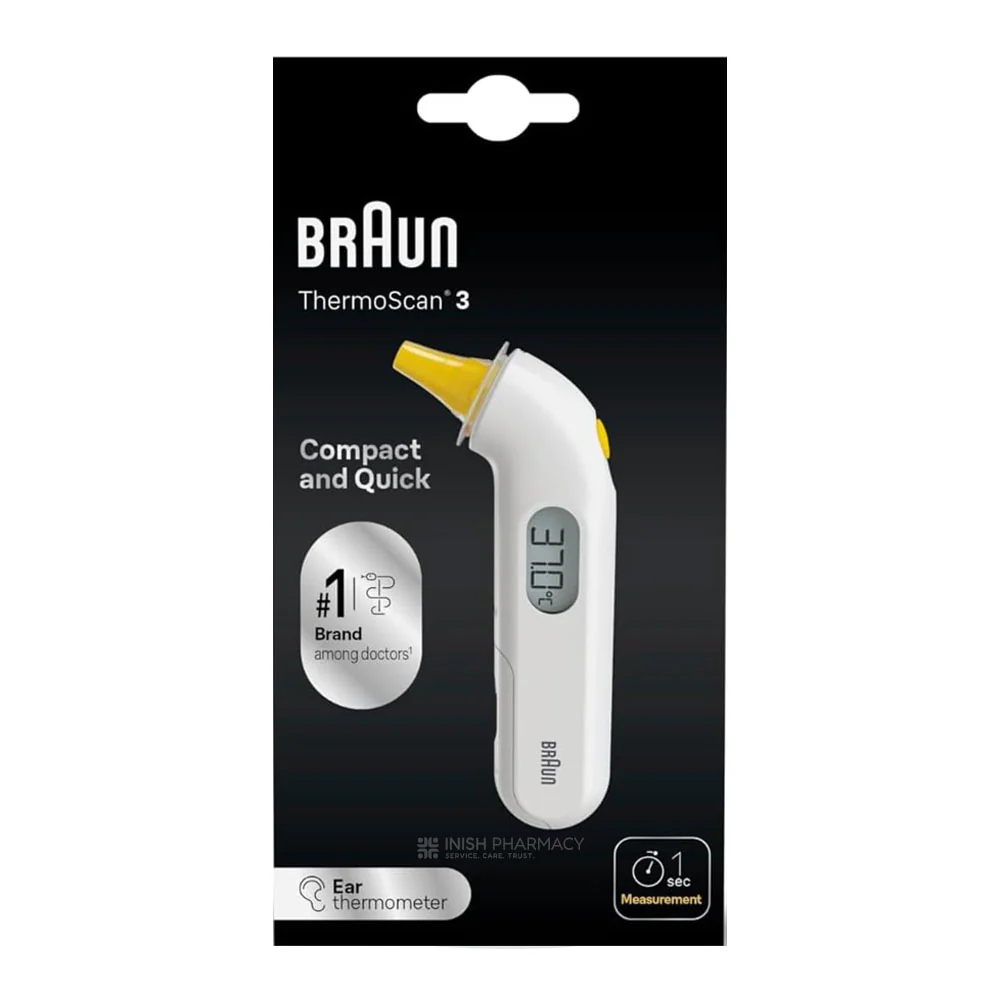 Braun Thermoscan 3 High Speed Compact Ear Thermometer