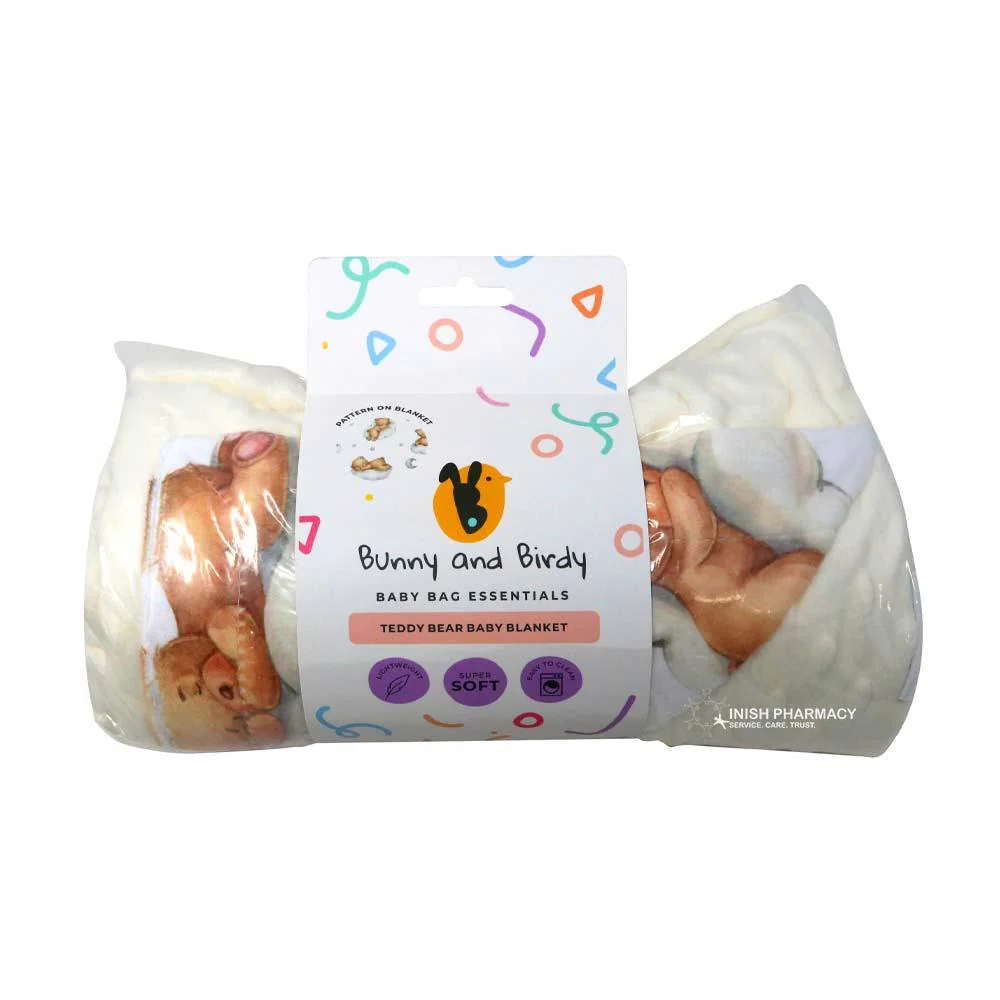 Bunny & Birdy Teddy Bear Blanket
