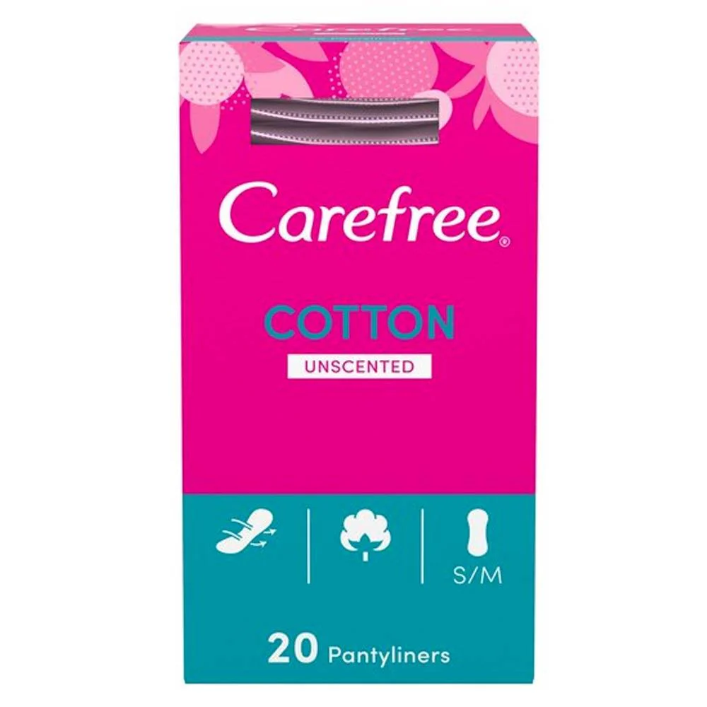 Carefree Cotton Unscented Liners 20