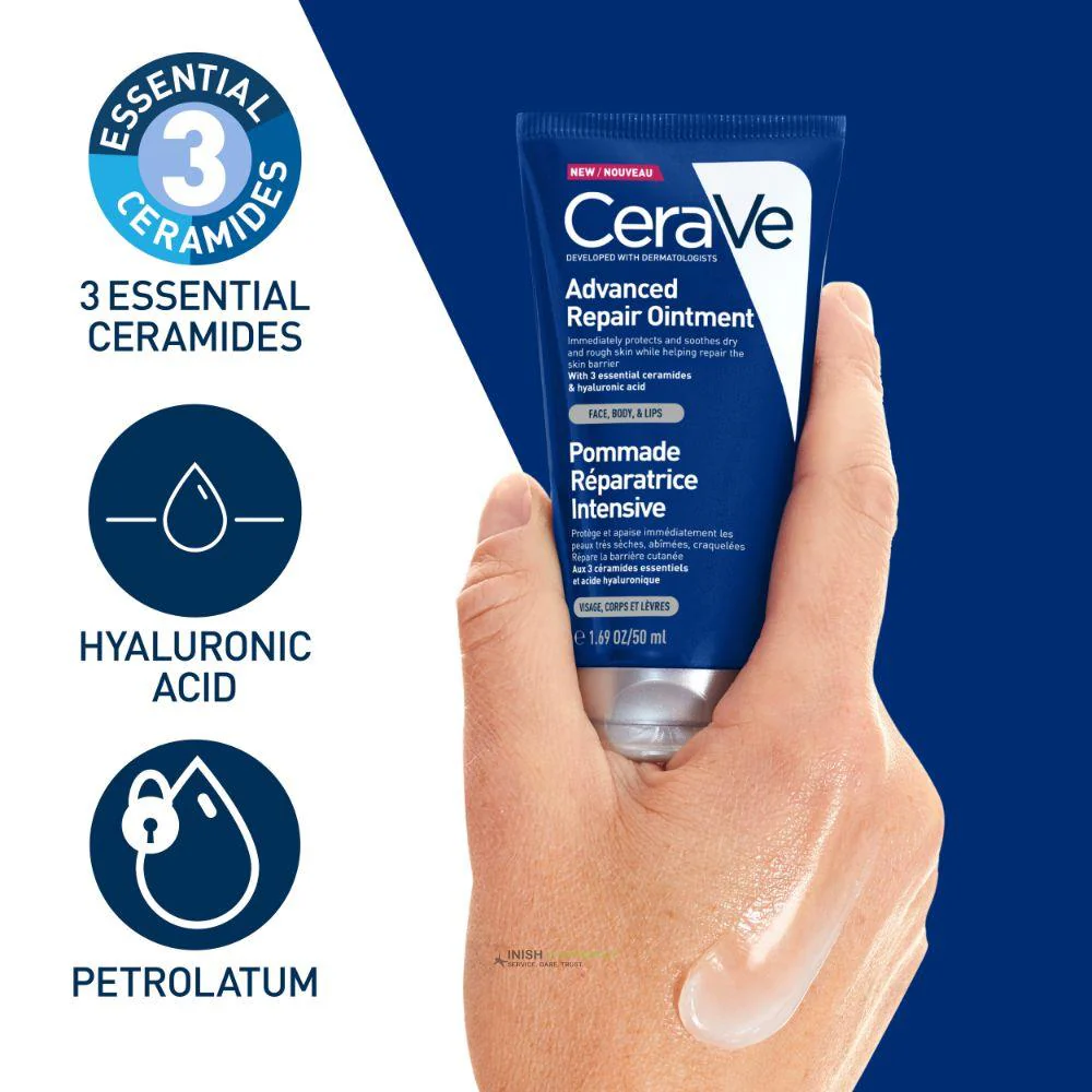CeraVe Advanced Repair Ointment for Very Dry and Chapped Skin 50ml - Image 2