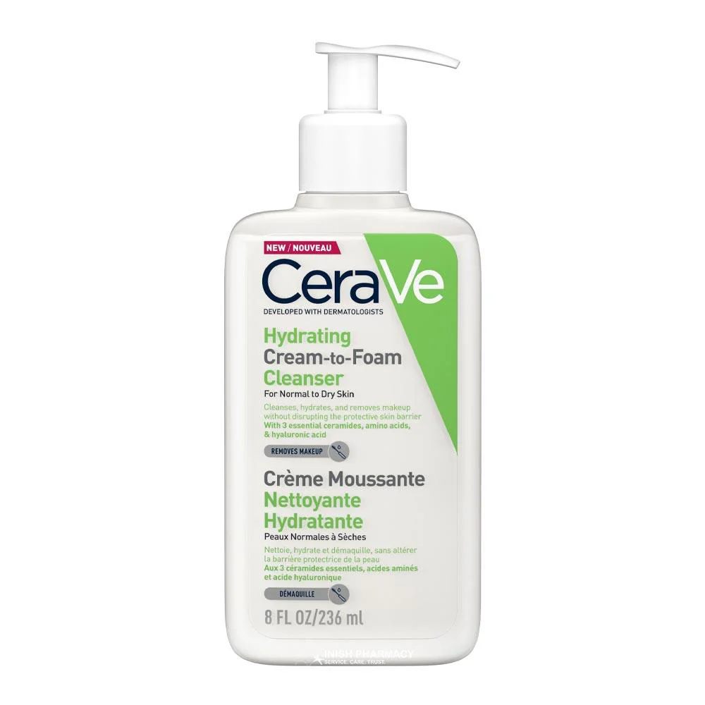 CeraVe Hydrating Cream-to-Foam Cleanser 236ml