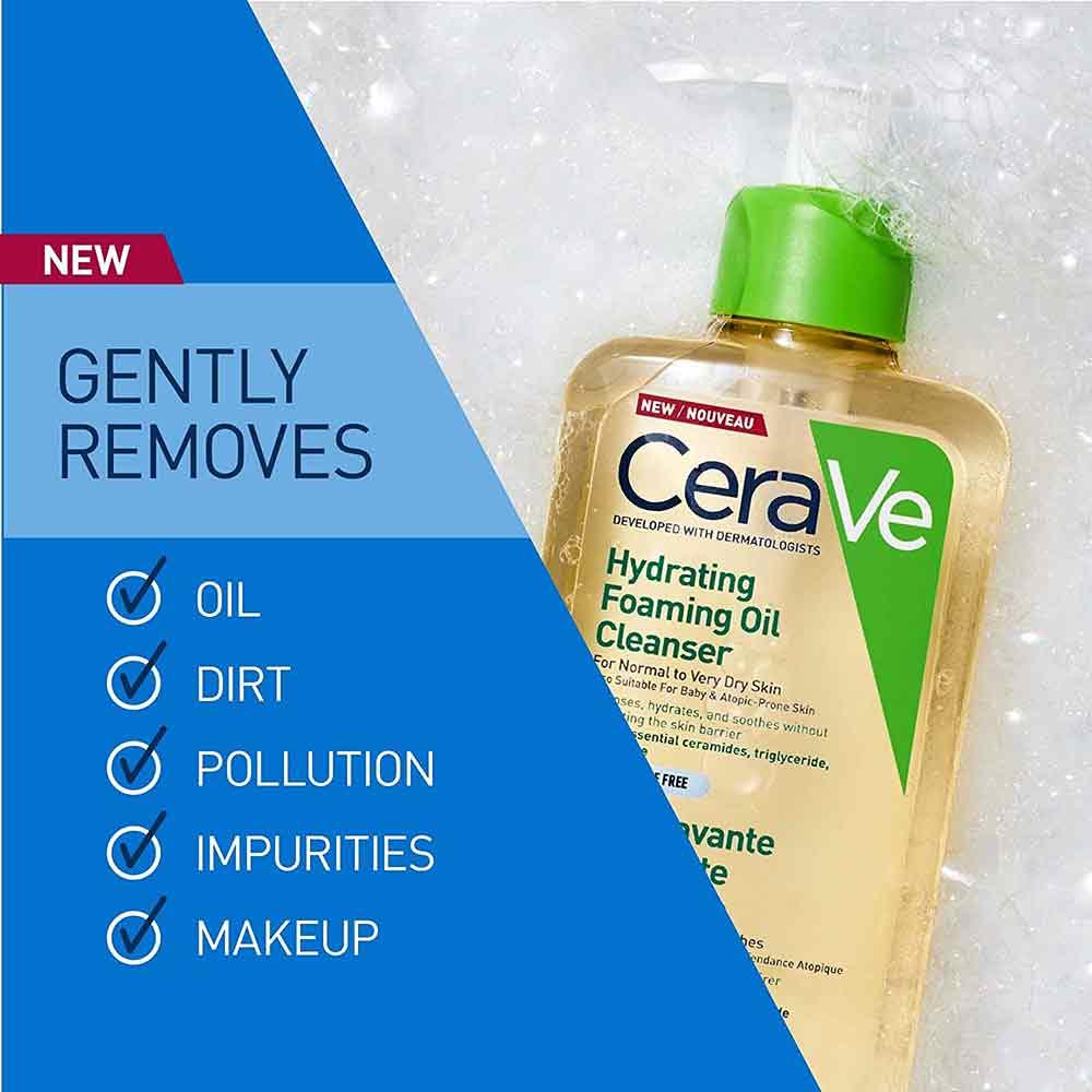 CeraVe Hydrating Foaming Oil Cleanser 236ml - Image 3