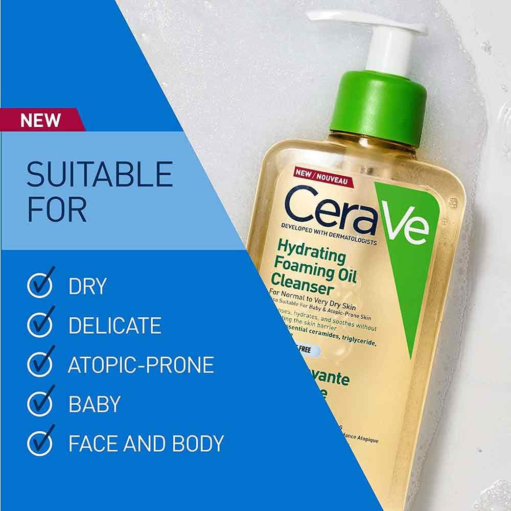 CeraVe Hydrating Foaming Oil Cleanser 236ml - Image 4
