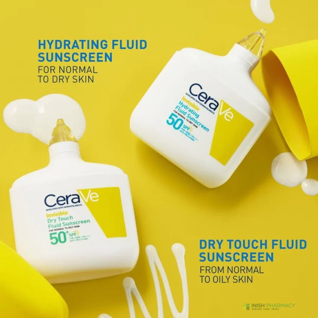 CeraVe Invisible Dry Touch Fluid Sunscreen SPF50 50ml - Image 2