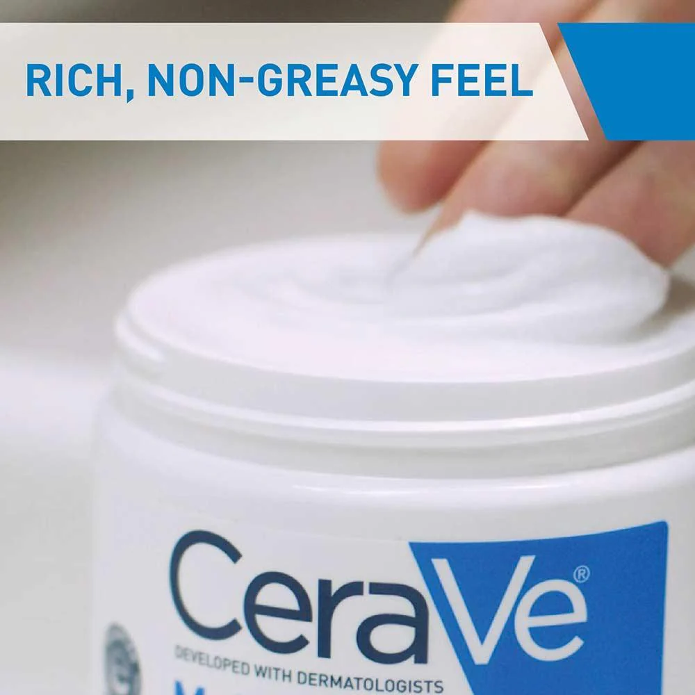 CeraVe Moisturising Cream With Hyaluronic Acid & Ceramides For Dry to Very Dry Skin 177ml - Image 2