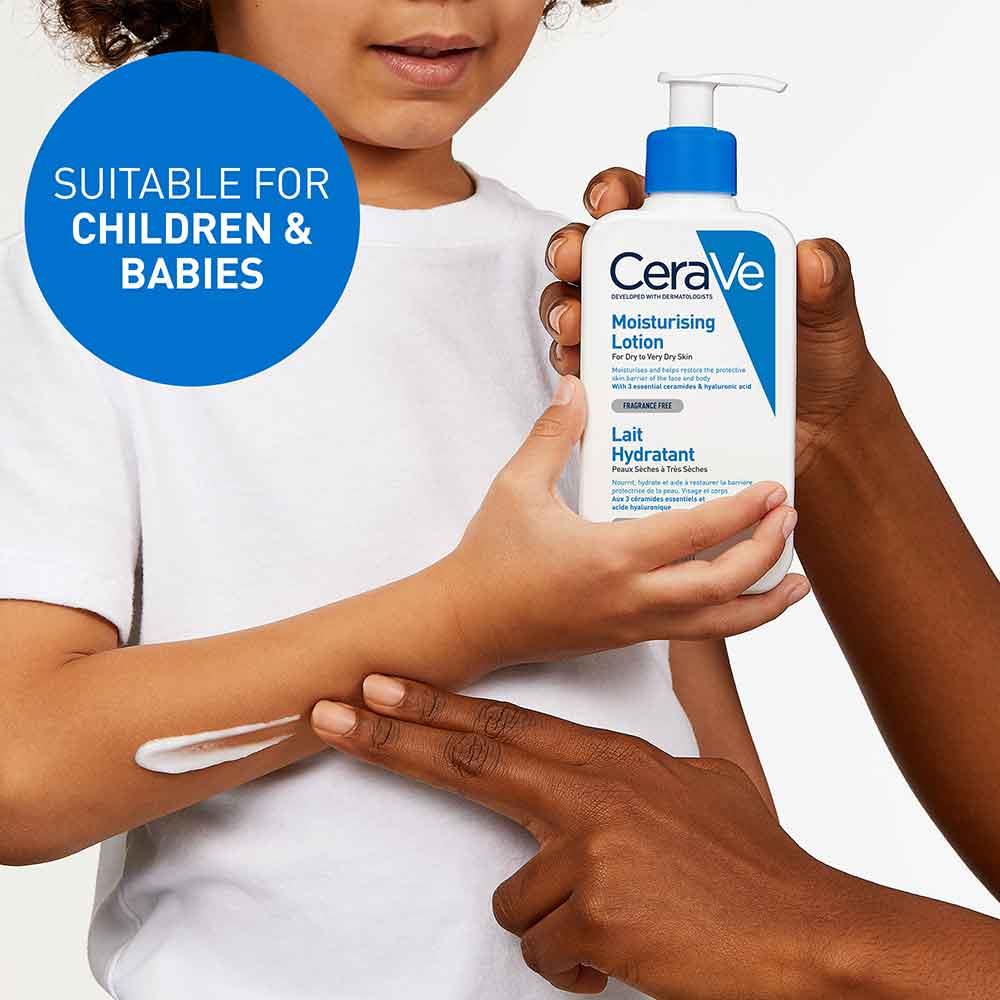 CeraVe Moisturising Lotion with Hyaluronic Acid & Ceramides for Dry to Very Dry Skin - Image 3