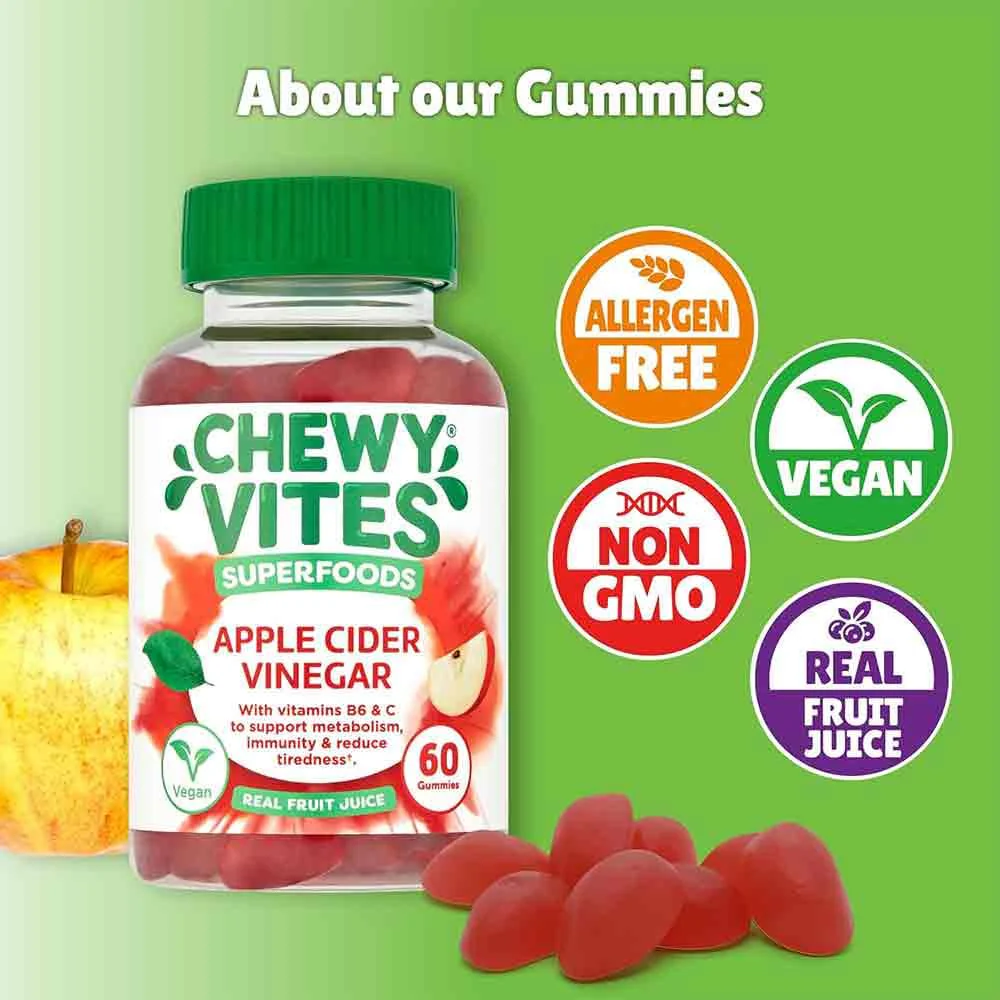 Chewy Vites Super Foods Apple Cider Vinegar 60 Gummies - Image 3