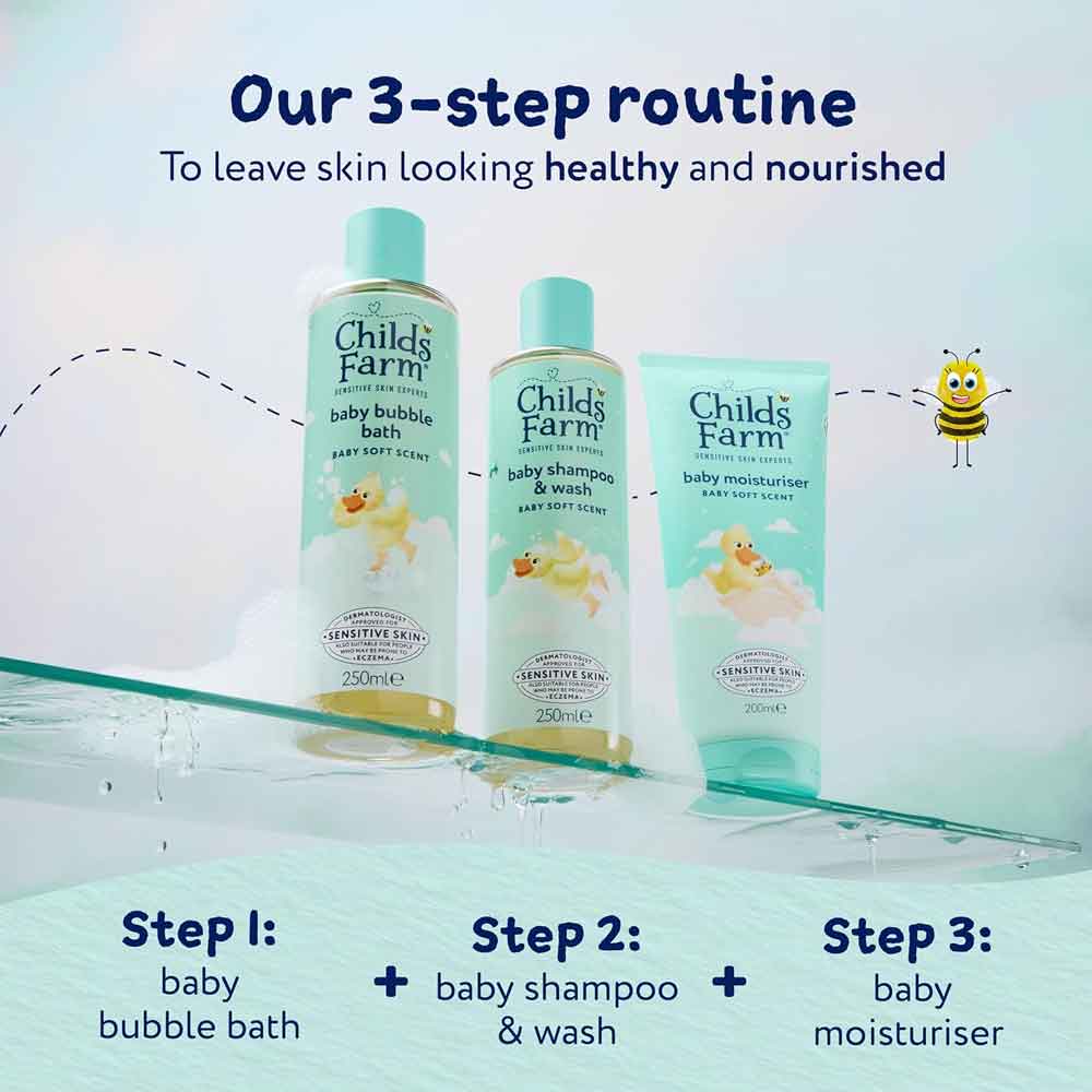 Childs Farm Baby Shampoo & Wash Soft Scent 250ml - Image 6