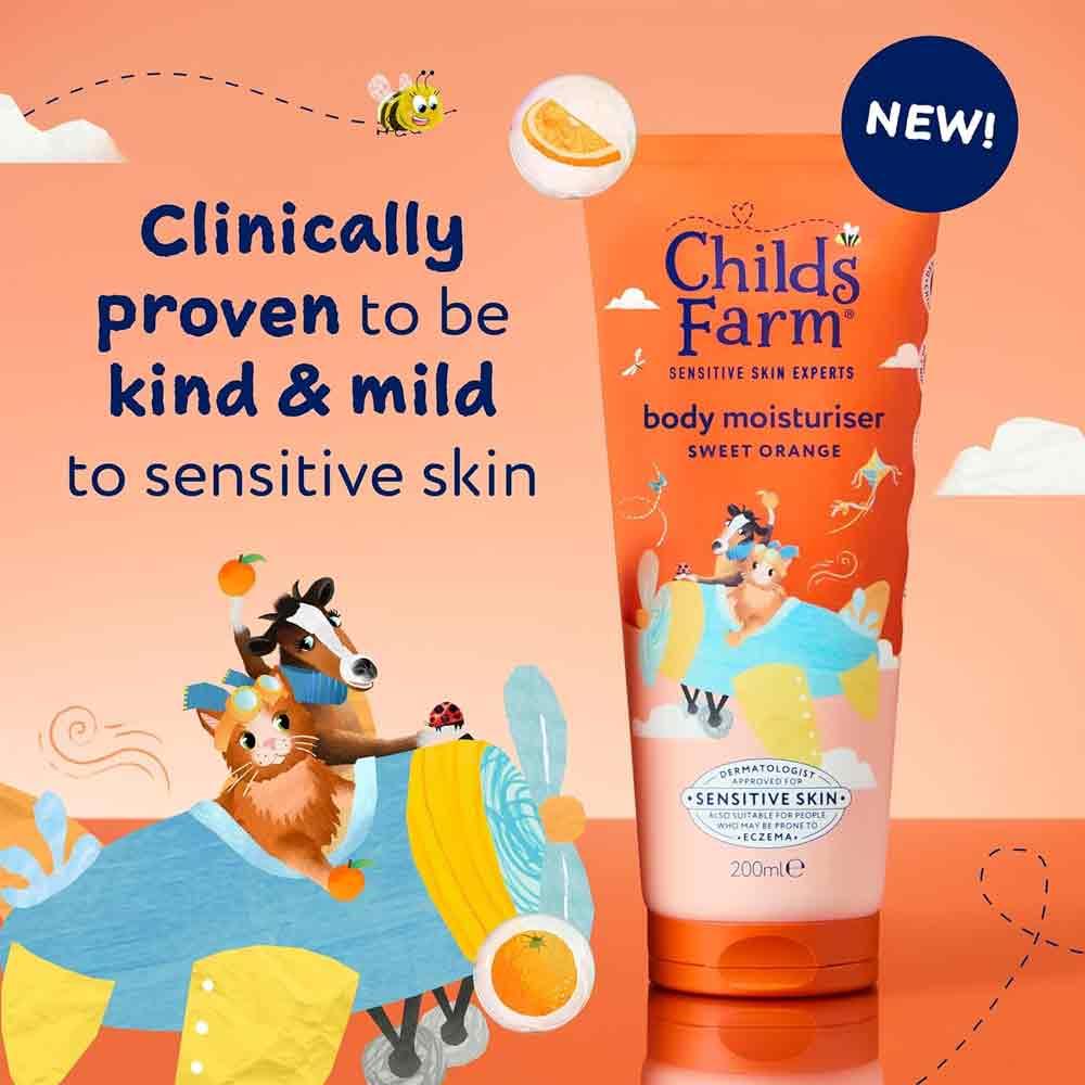 Childs Farm Body Moisturiser Sweet Orange 200ml - Image 2