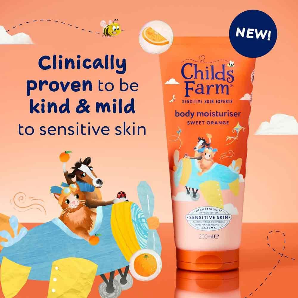 Childs Farm Body Moisturiser Sweet Orange 200ml - Image 3