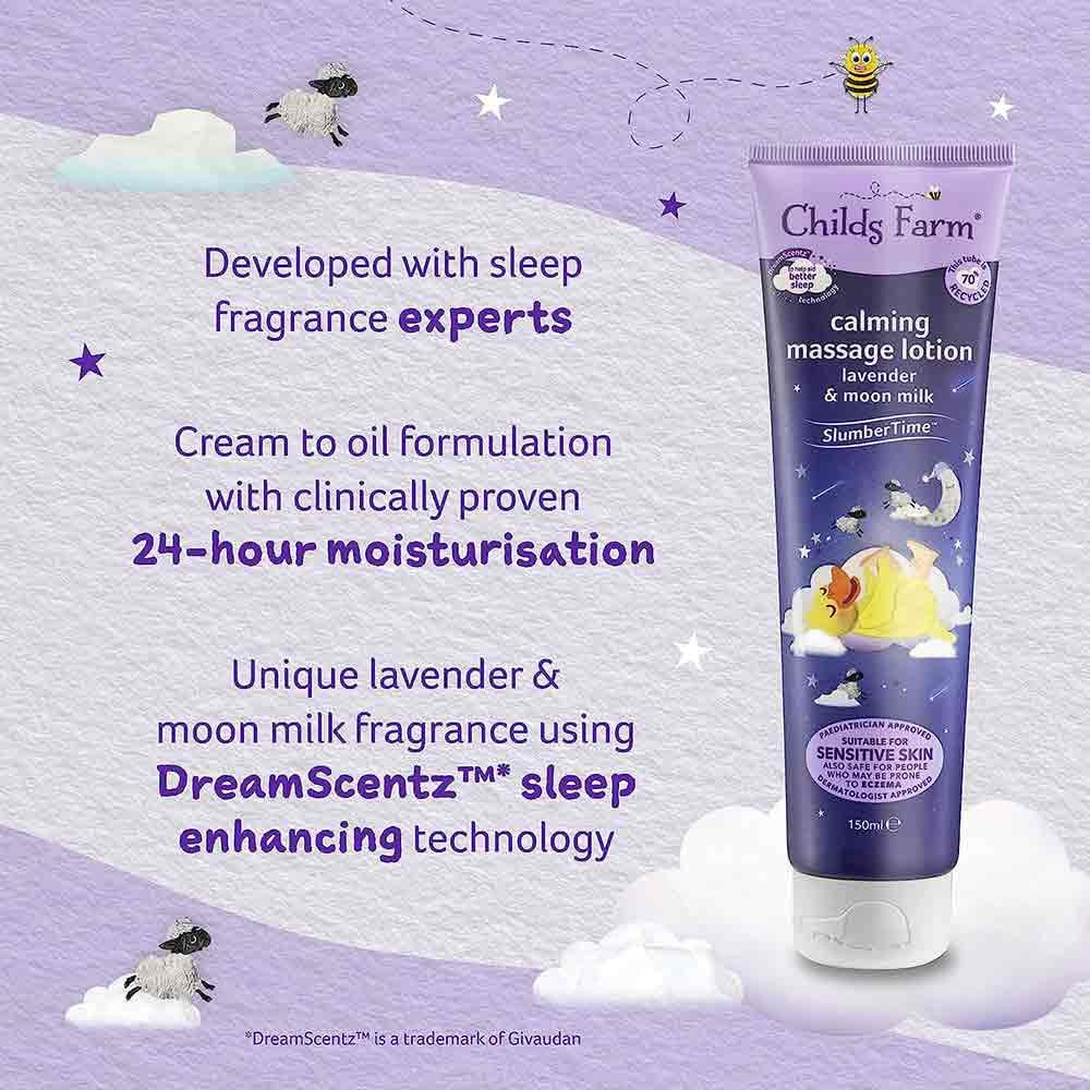 Childs Farm Calming Massage Lotion Lavender & Moon Milk 150ml - Image 4