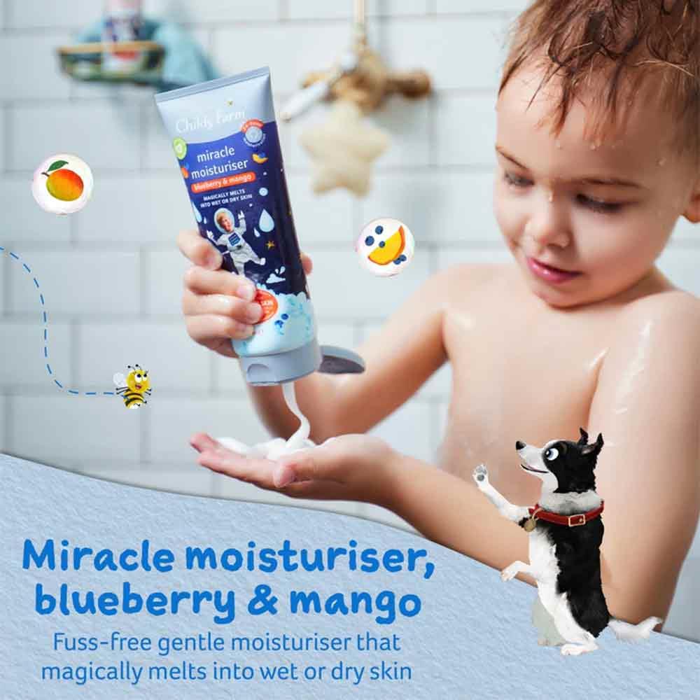 Childs Farm Miracle Moisturiser Blueberry & Mango 200ml - Image 2