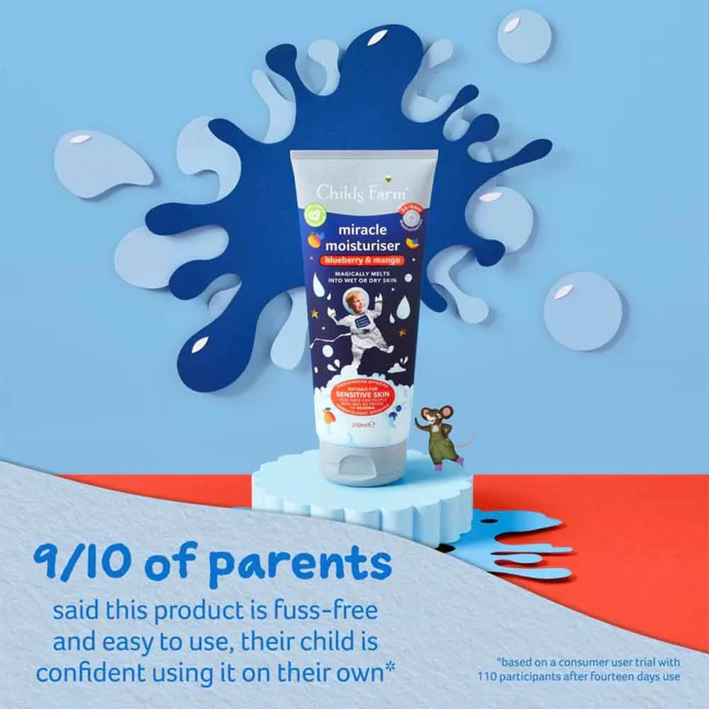 Childs Farm Miracle Moisturiser Blueberry & Mango 200ml - Image 3
