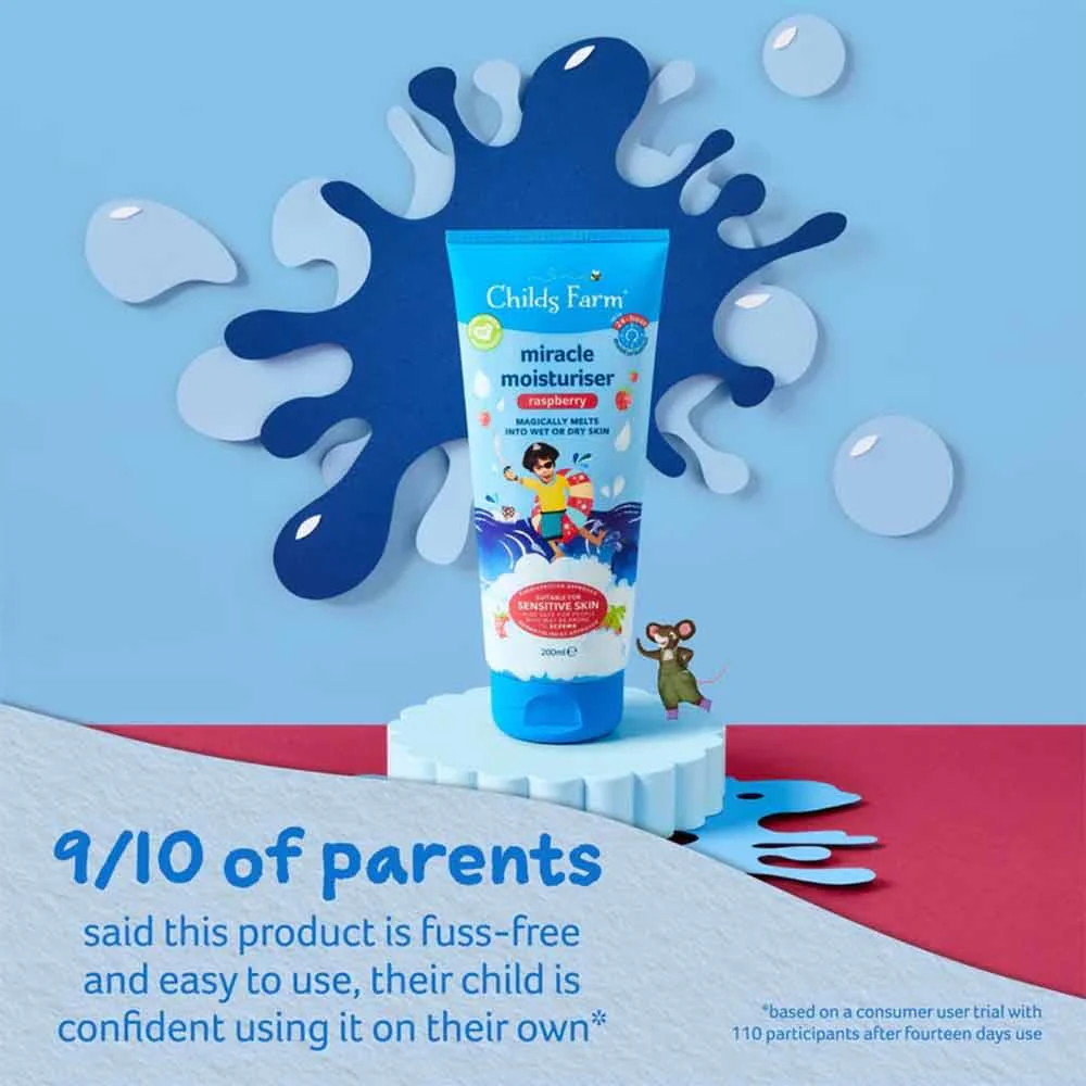 Childs Farm Miracle Moisturiser Raspberry 200ml - Image 3
