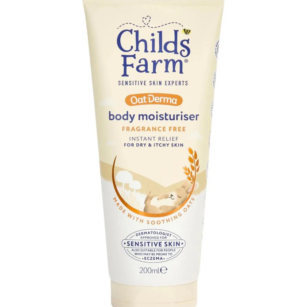 Childs Farm Oatderma Fragrance Free Baby Moisturiser 200ml - Image 2