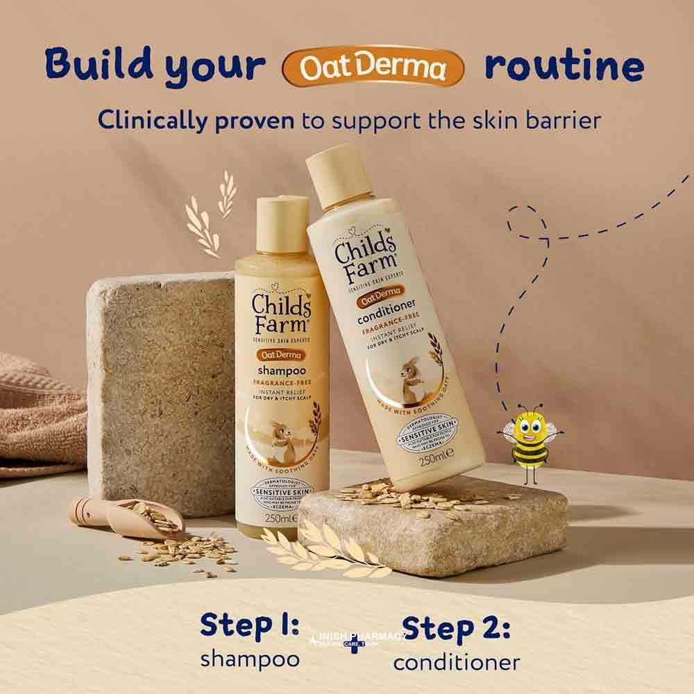 Childs Farm Oatderma Fragrance Free Conditioner 250ml - Image 5