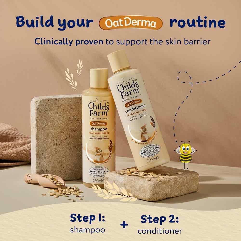 Childs Farm OatDerma Fragrance Free Shampoo 250ml - Image 7