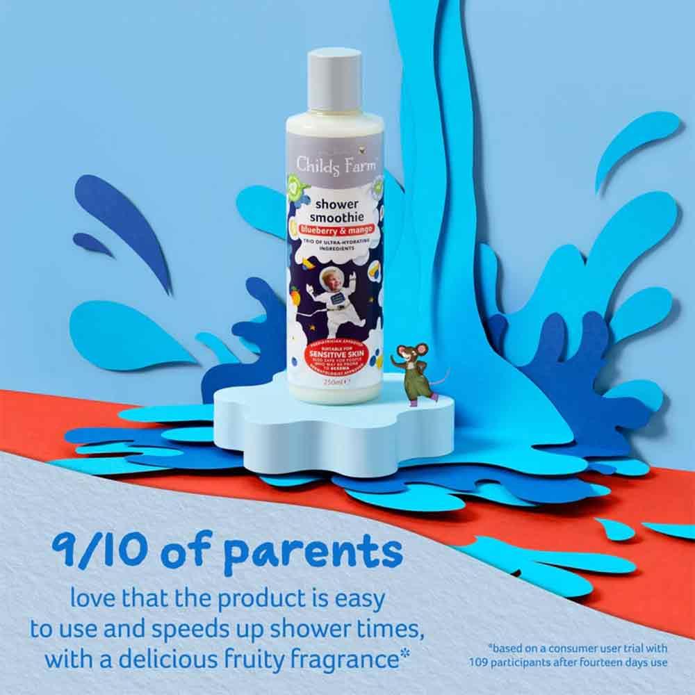 Childs Farm Shower Smoothie Blueberry & Mango 250ml - Image 9