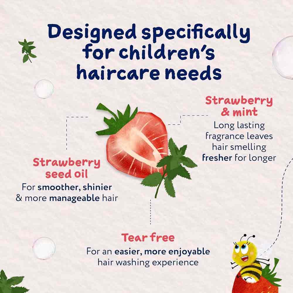 Childs Farm Tangle Taming Shampoo Strawberry & Organic Mint 250ml - Image 4