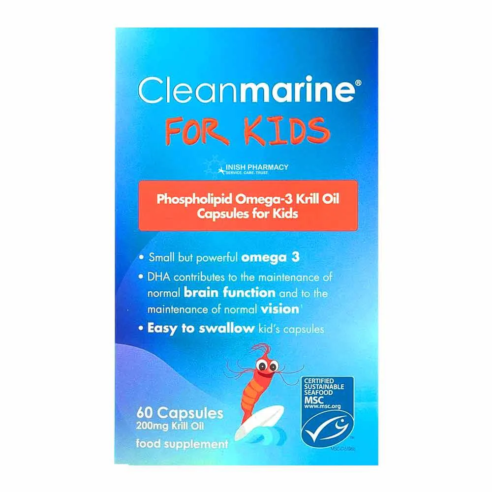 Cleanmarine Omega 3 Krill Oil For Kids 60 Capsules