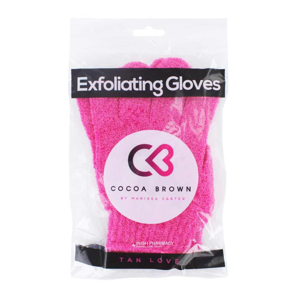 Cocoa Brown Exfoliating Gloves