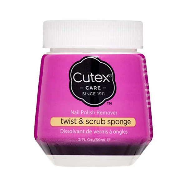 Cutex Twist & Scrub Sponge Nail Polish Remover 59ml