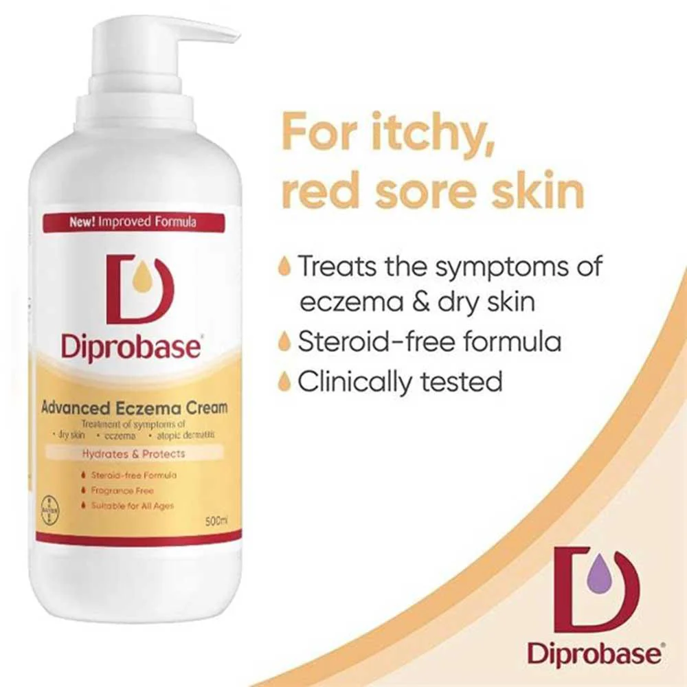 Diprobase Advanced Eczema Cream Pump 500g - Image 2