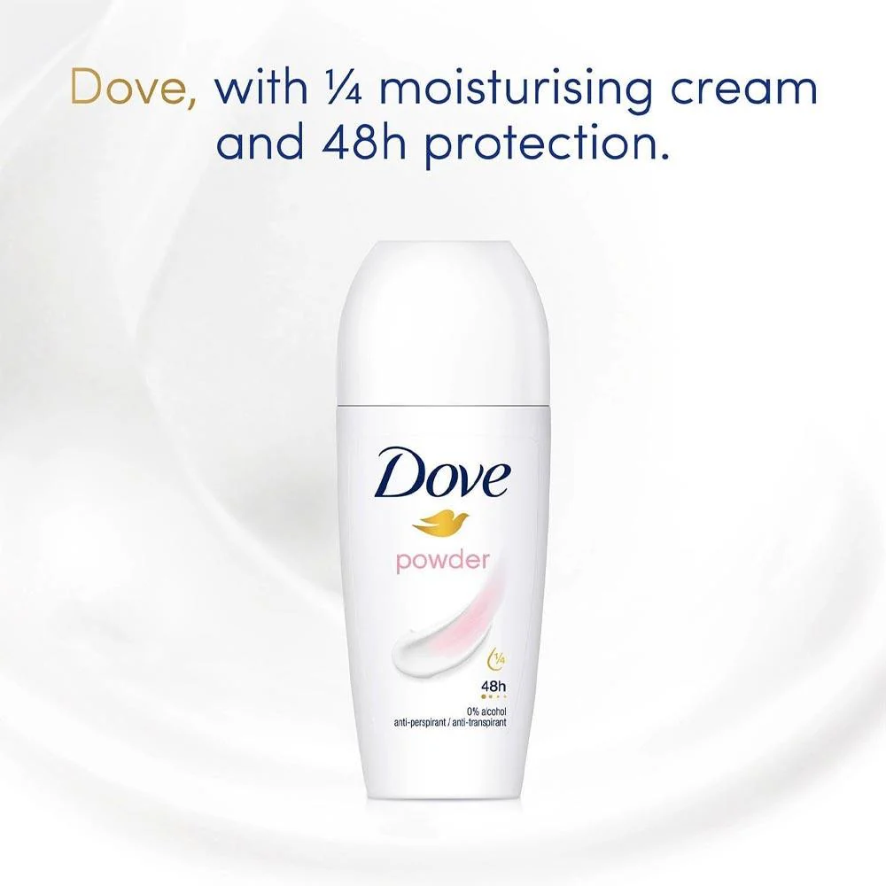 Dove Powder Anti-Perspirant Roll-on 50ml - Image 2