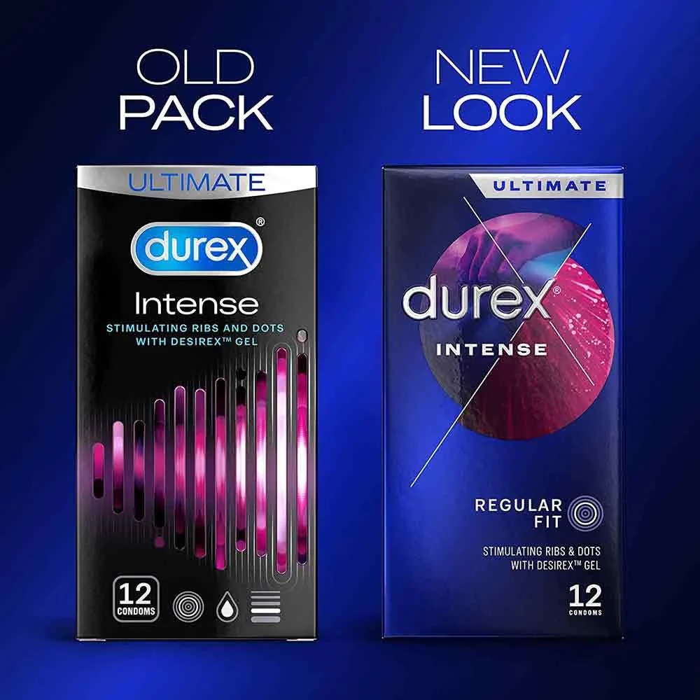 Durex Intense Ribbed & Dotted Condoms 12 Pack - Image 2