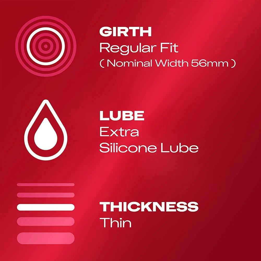 Durex Thin Feel Extra Lubricated Condoms 12 Pack - Image 3