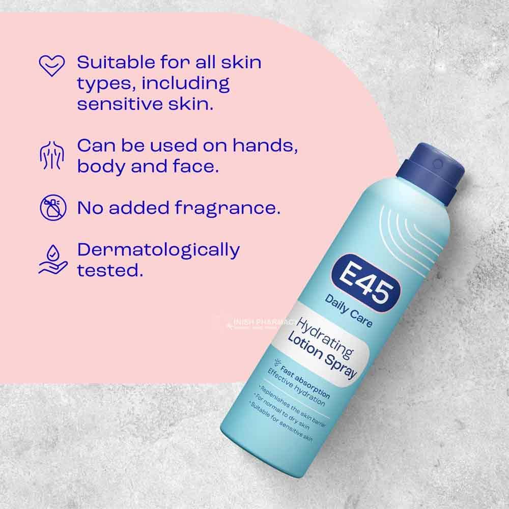 E45 Daily Care Hydrating Lotion Spray 200ml - Image 5